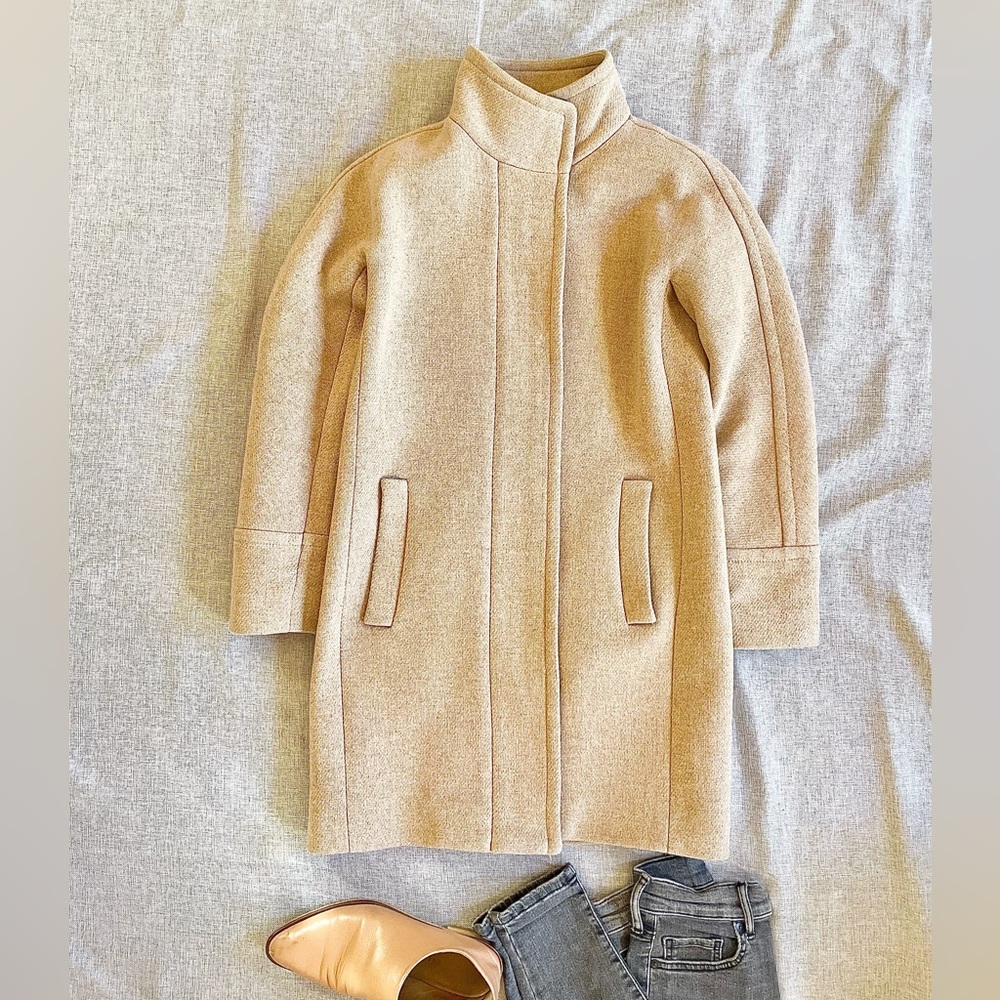 Beige Cocoon Coat by J.Crew